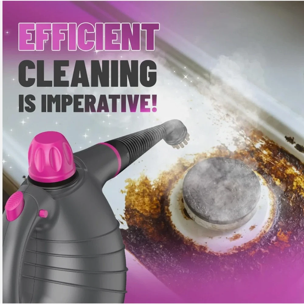 Pressurized Handheld Steam Cleaner with 10Pcs Accessories&Safety Lock, Multi-Pur